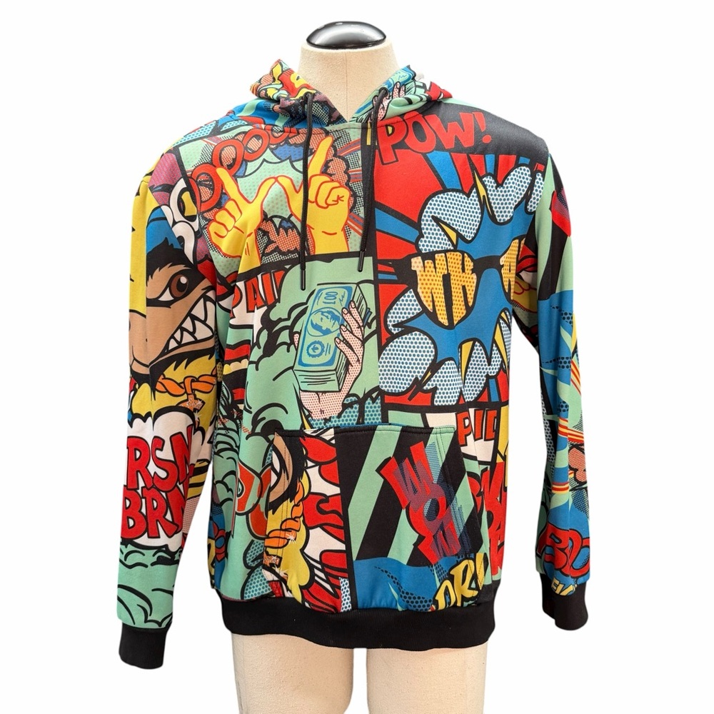 REASON NYC Comic Pop Art‎ Hoodie – Size L